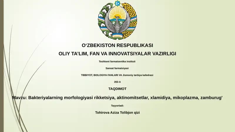 Bakterial morfologiya