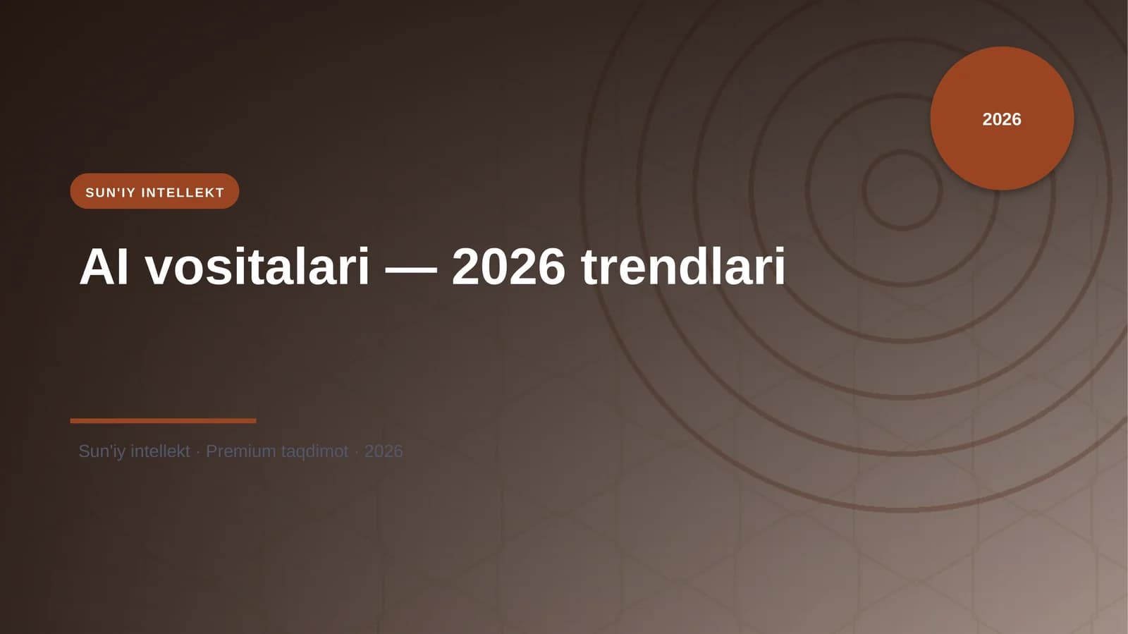 AI vositalari — 2026 trendlari