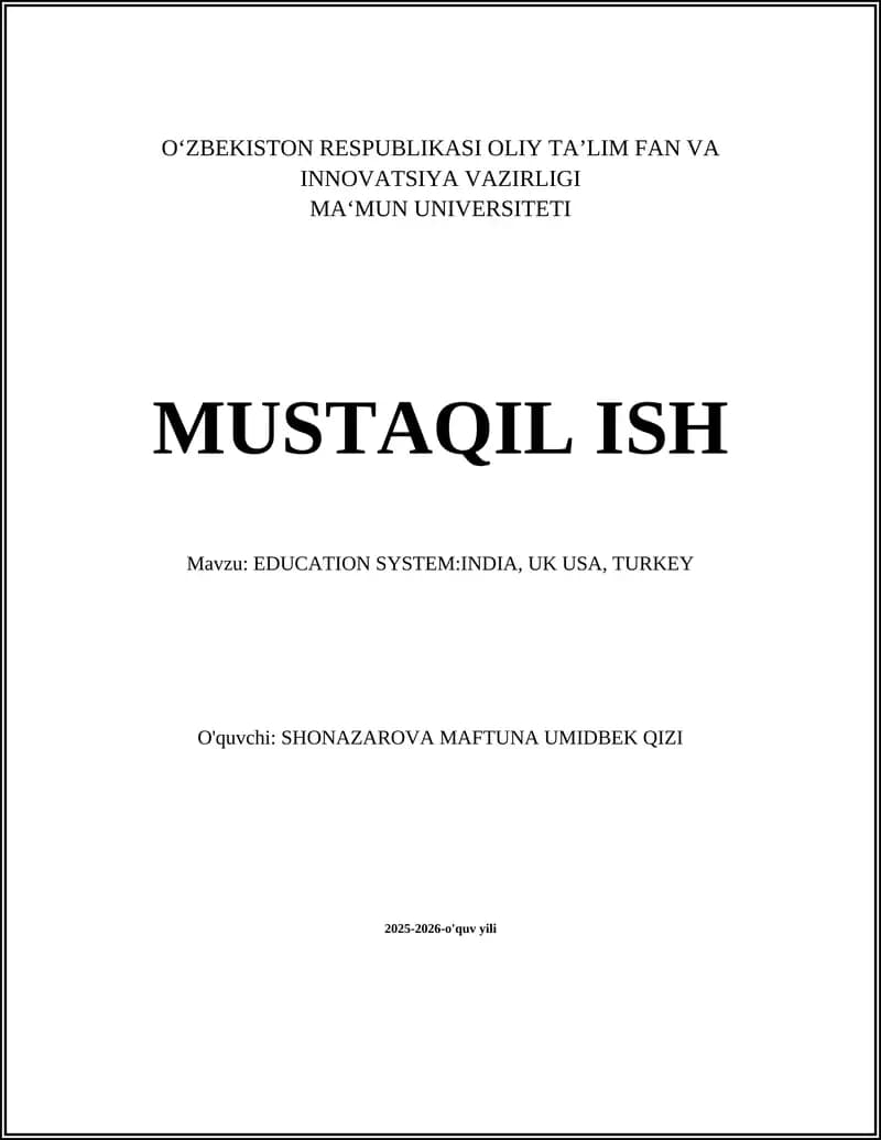 Ta'lim tizimi
