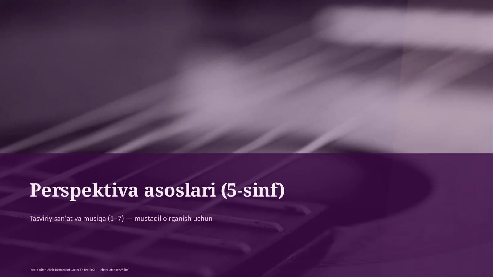 Perspektiva asoslari (5-sinf)