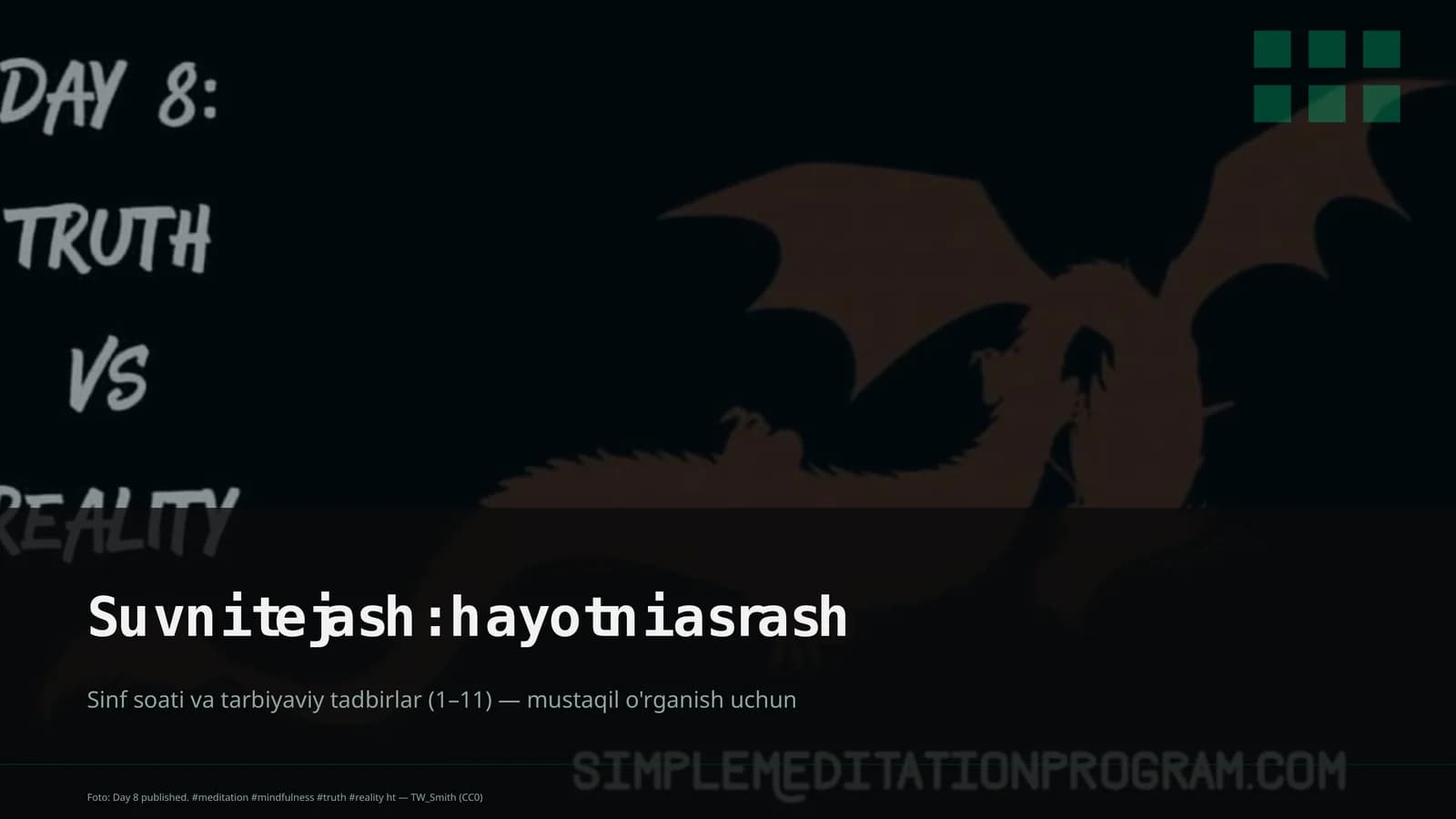 Suvni tejash: hayotni asrash