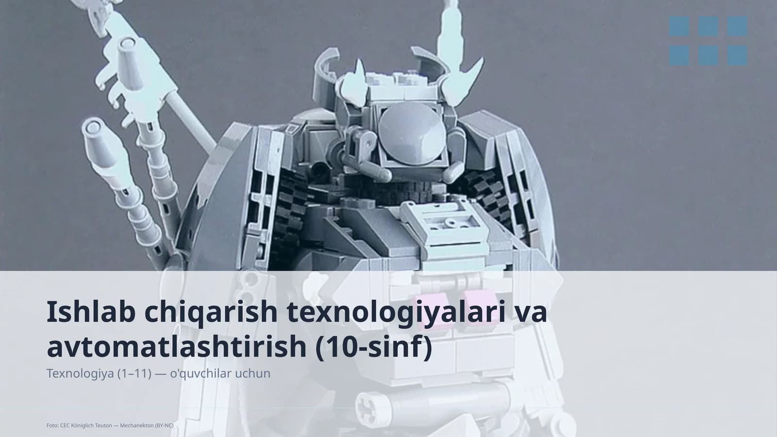 Ishlab chiqarish texnologiyalari va avtomatlashtirish (10-sinf)