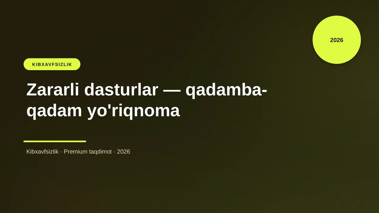 Zararli dasturlar — qadamba-qadam yo'riqnoma