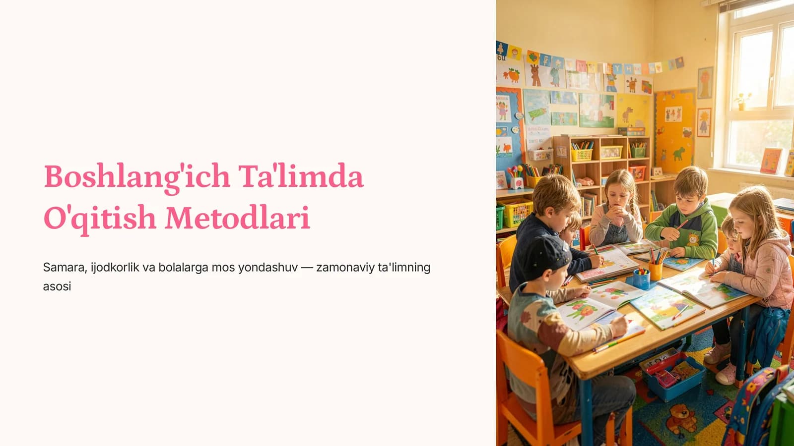 Boshlang'ich Ta'limda O'qitish Metodlari
