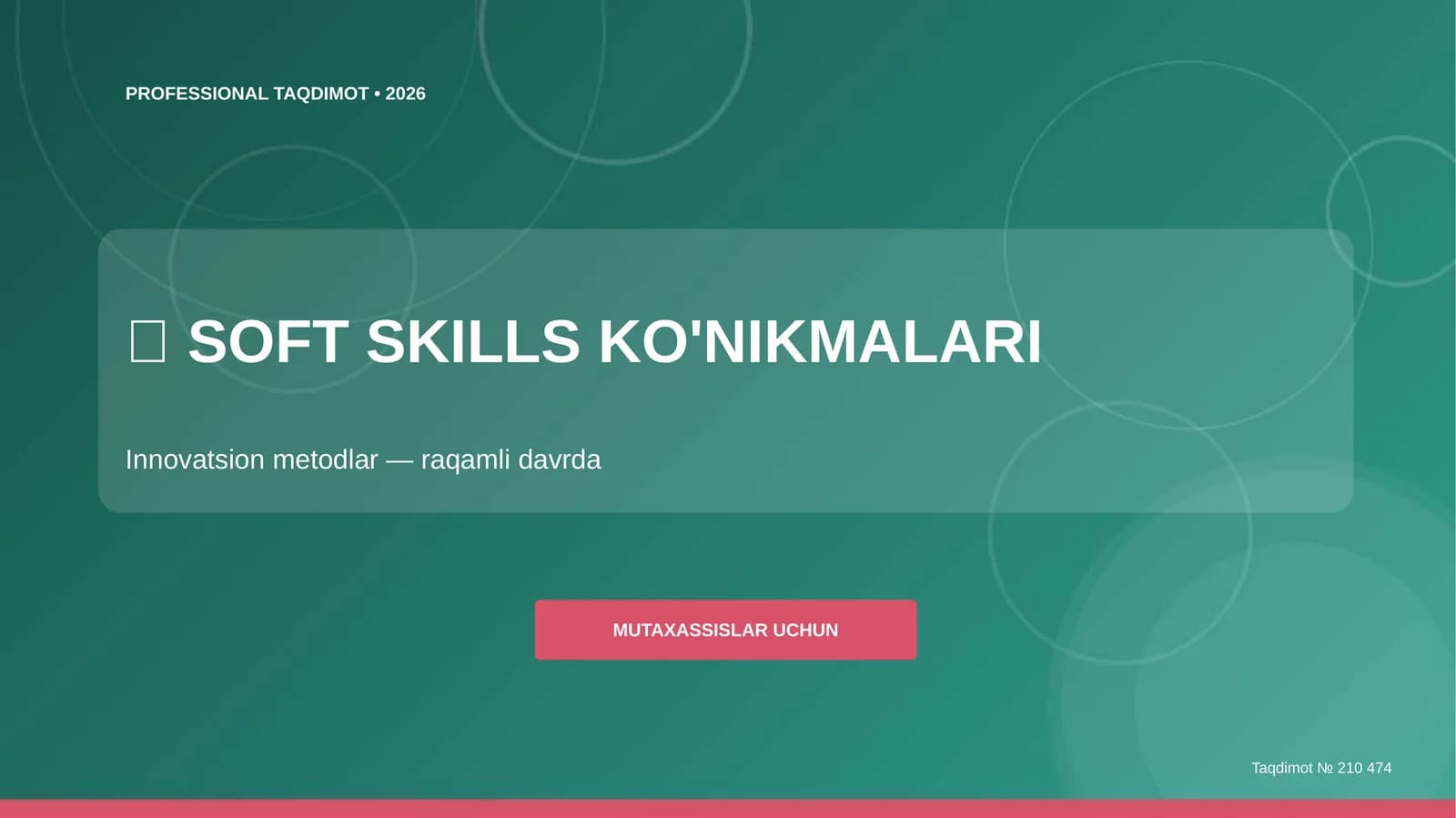 SOFT SKILLS KO'NIKMALARI