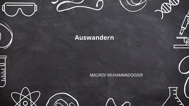 Auswandern