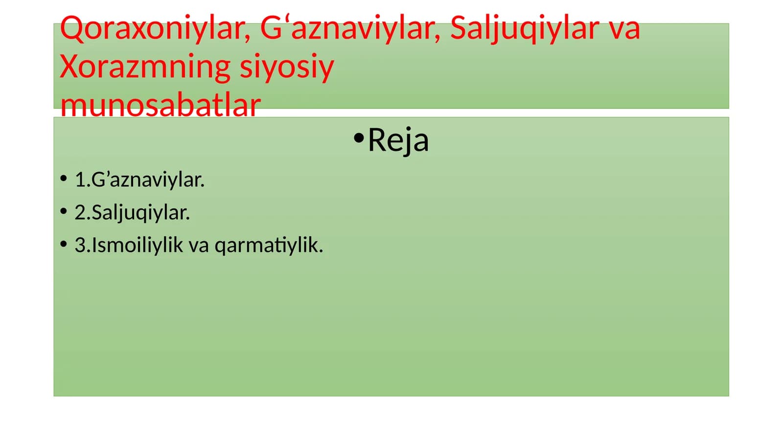 Qoraxoniylar, G'aznaviylar, Saljuqiylar va Xorazmning siyosiymunosabatlar
