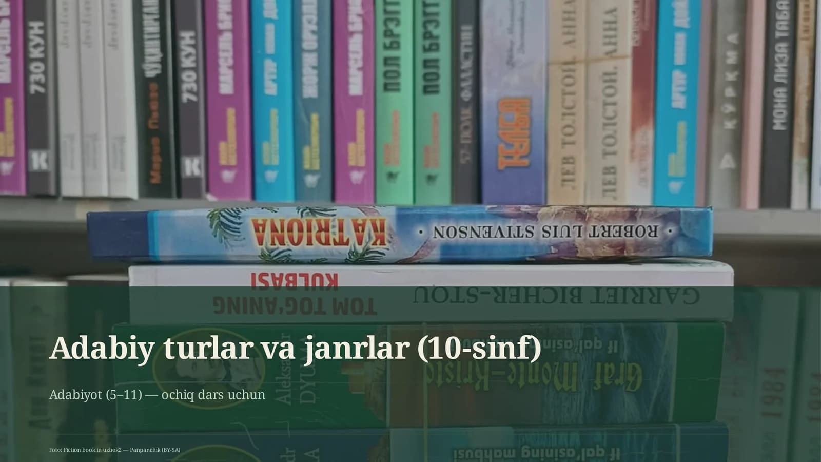 Adabiy turlar va janrlar (10-sinf)
