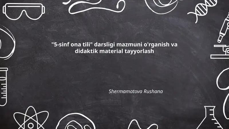 5-sinf ona tili darsligi