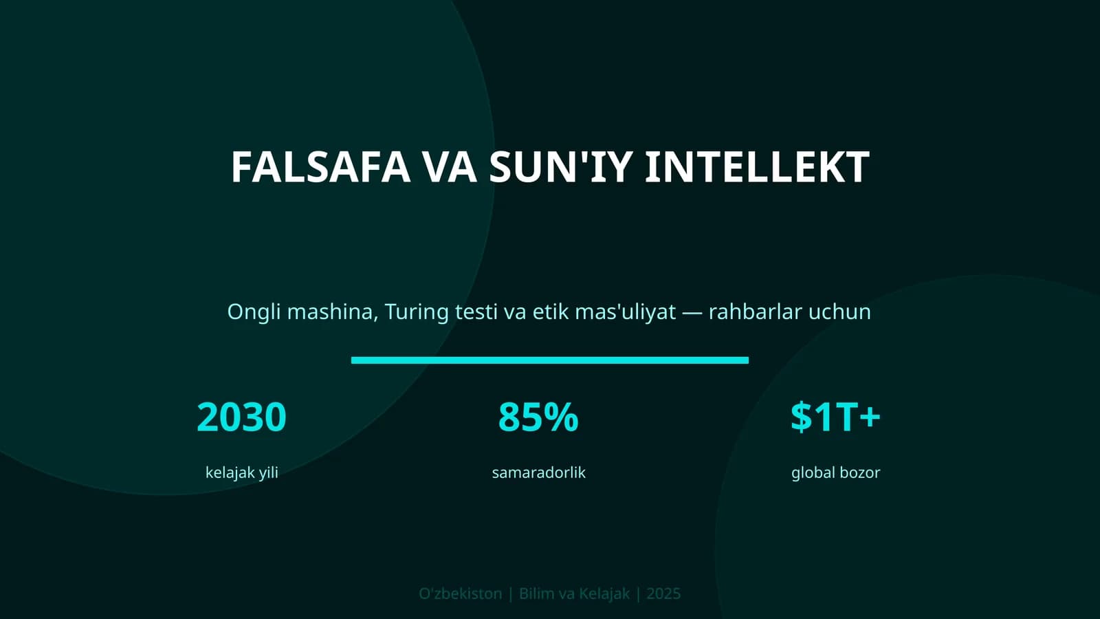 FALSAFA VA SUN'IY INTELLEKT