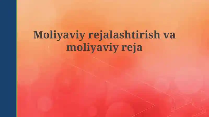 Moliyaviy rejalashtirish