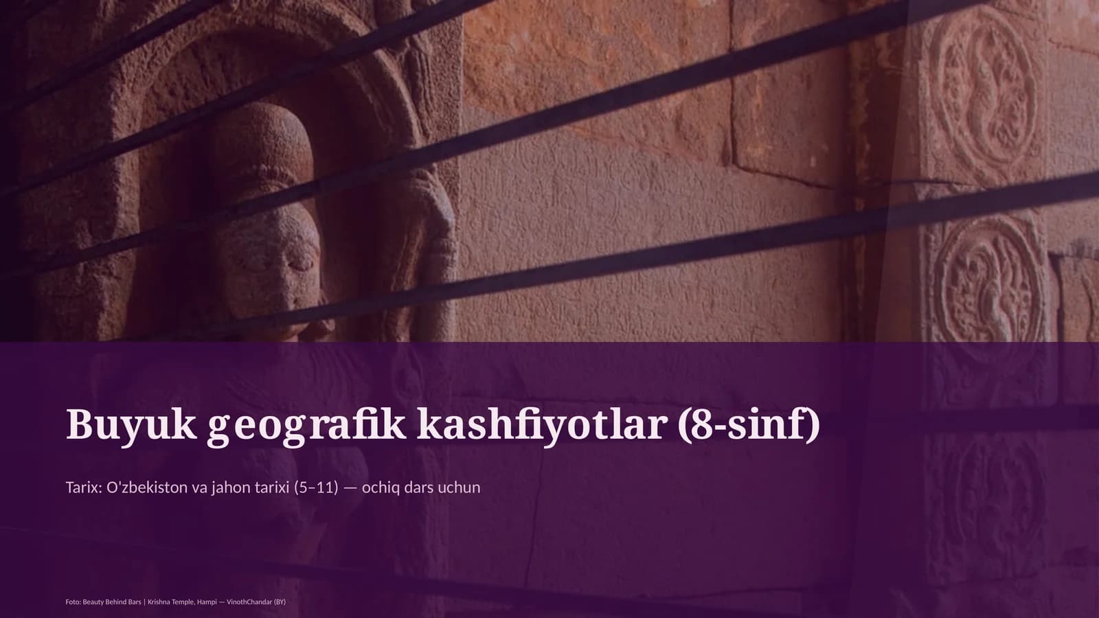 Buyuk geografik kashfiyotlar (8-sinf)
