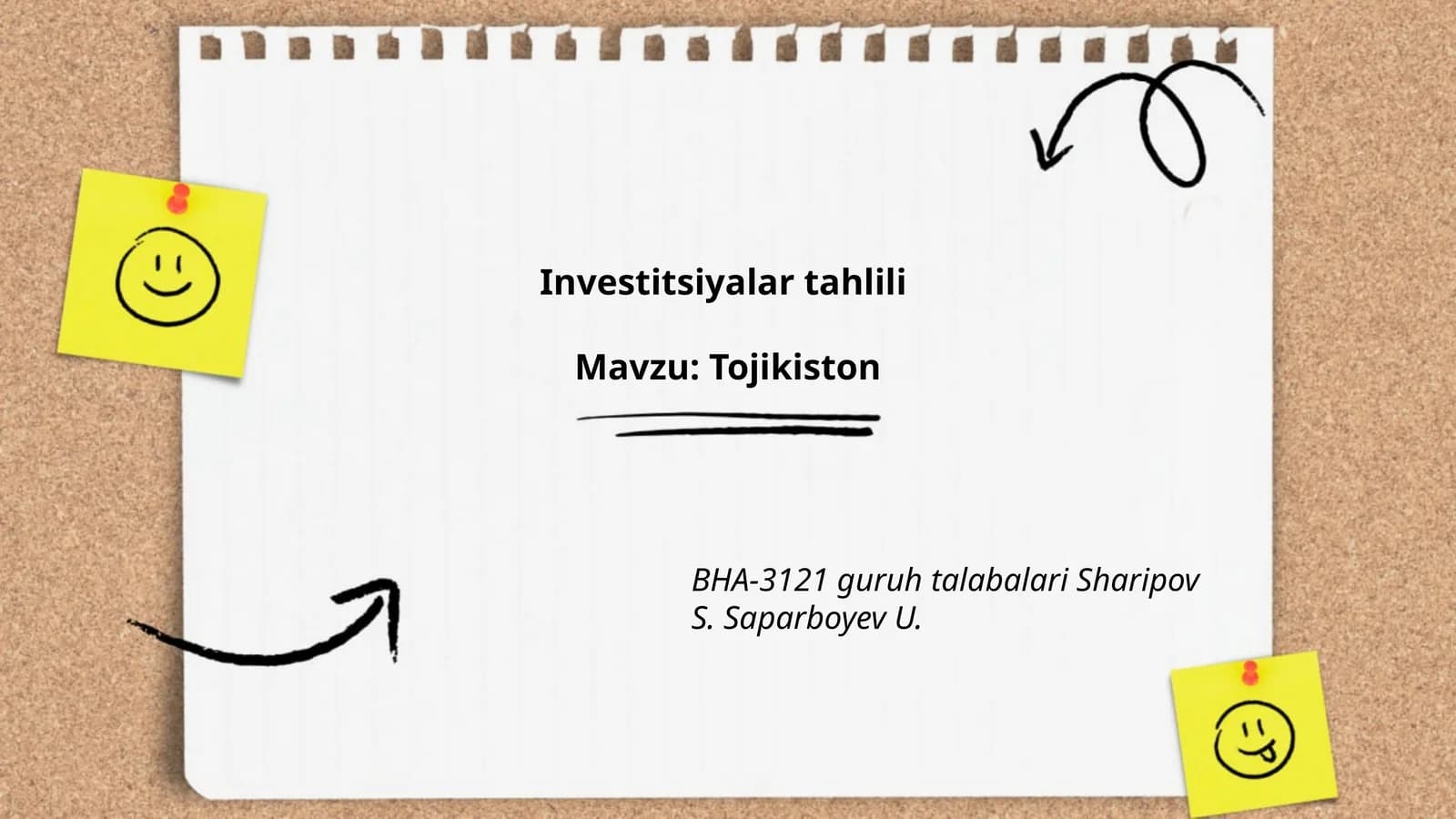Investitsiyalar tahlili