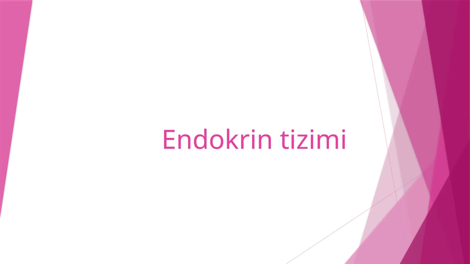 Endokrin  tizimi