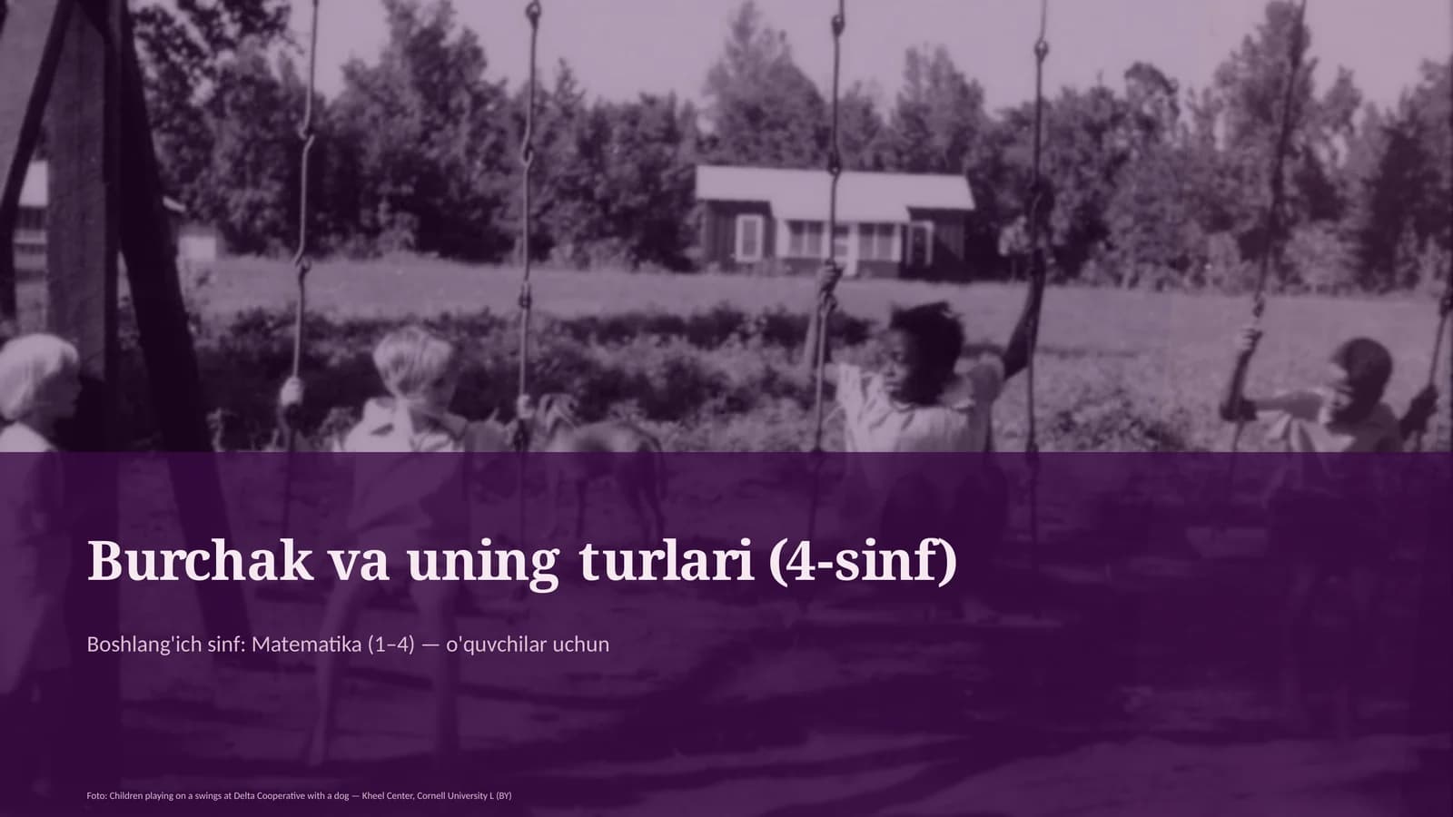 Burchak va uning turlari (4-sinf)