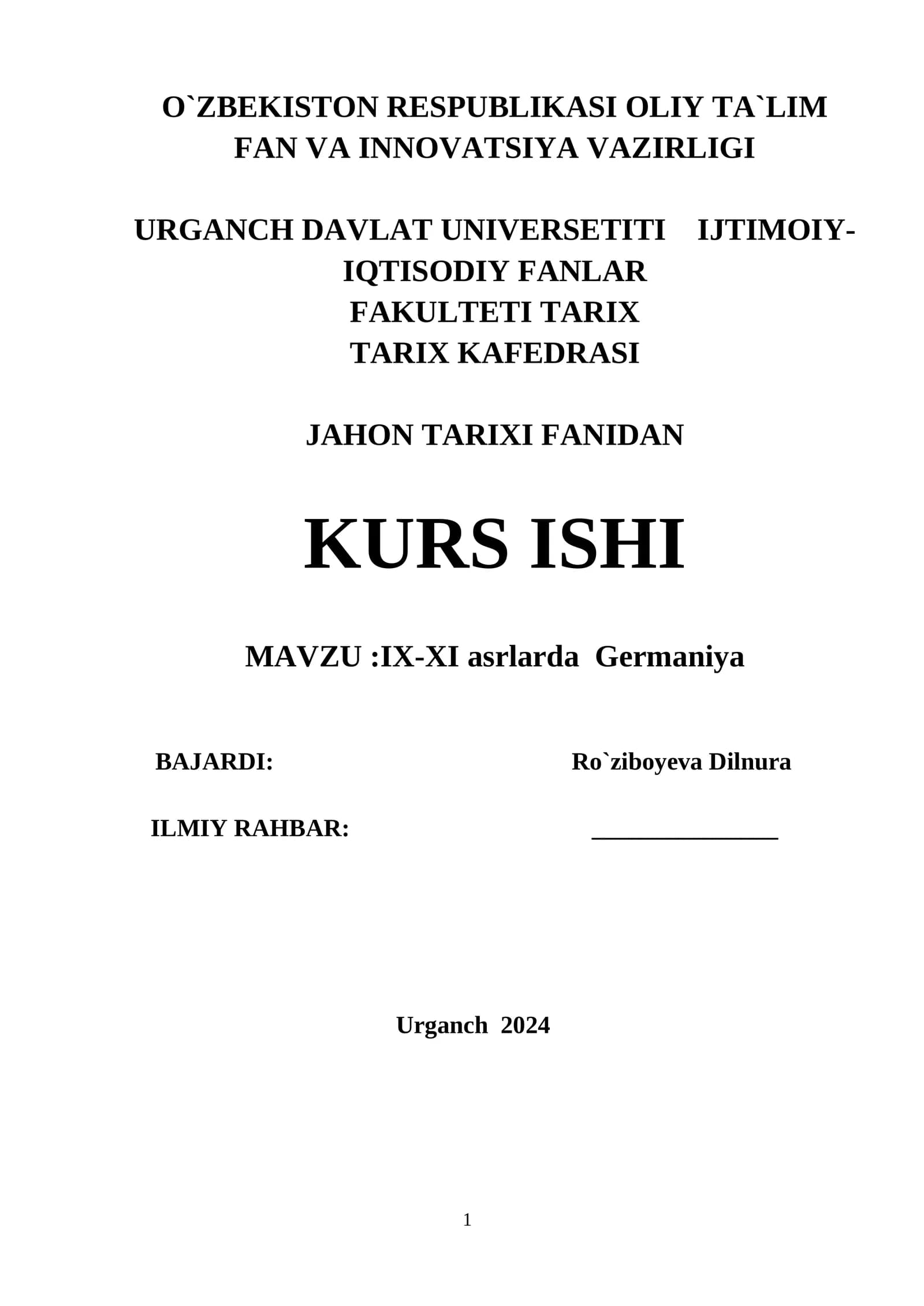 IX-XI asrlarda Germaniya