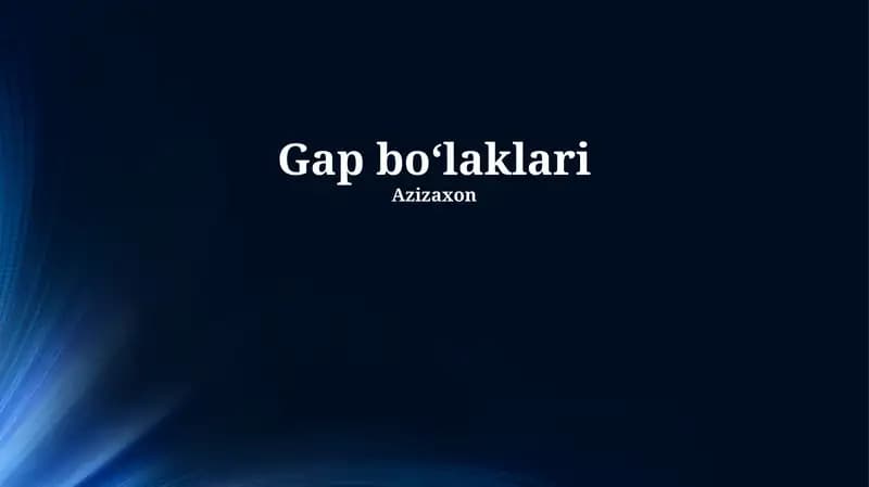 Gap fragmentlari