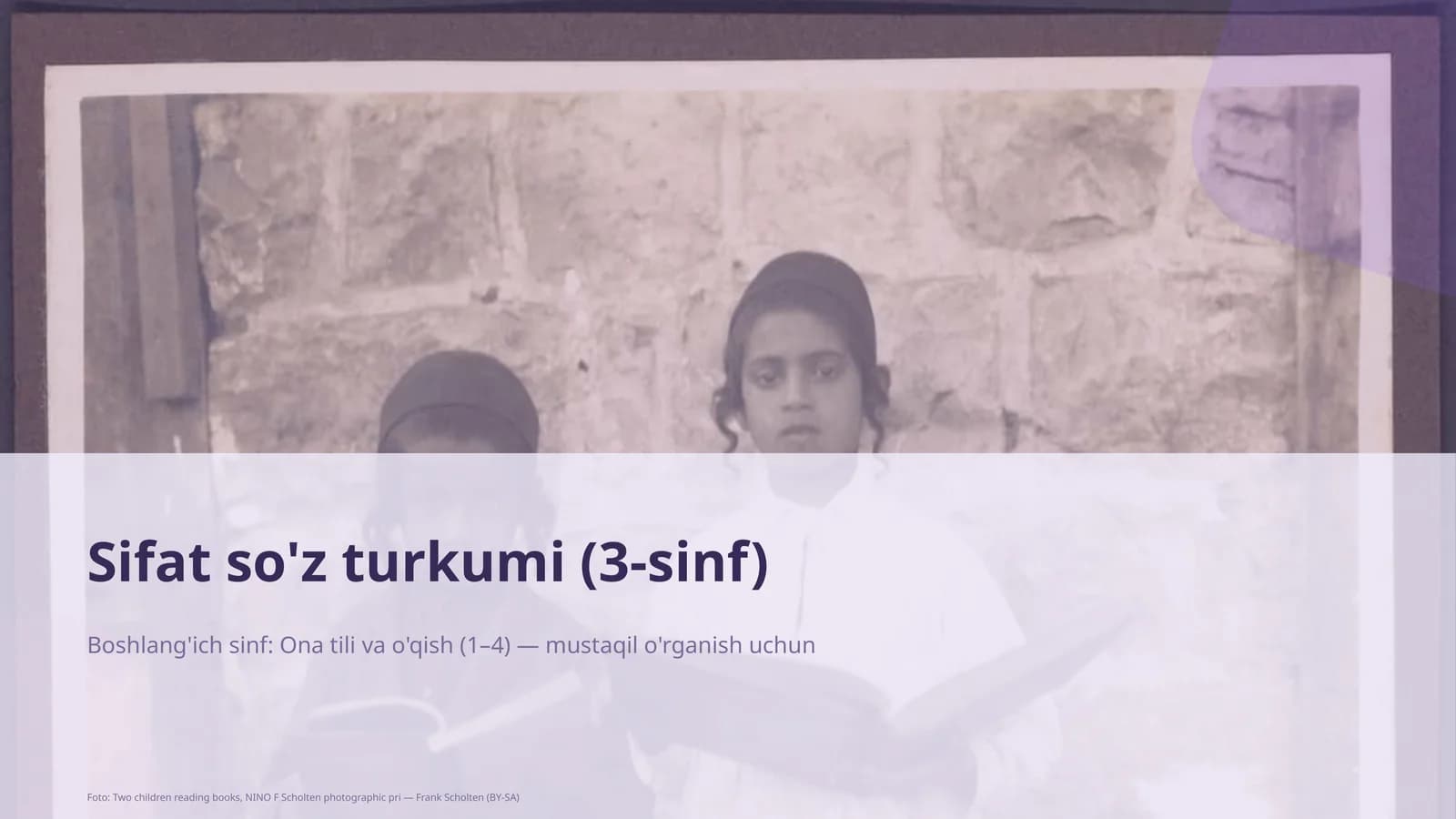 Sifat so'z turkumi (3-sinf)