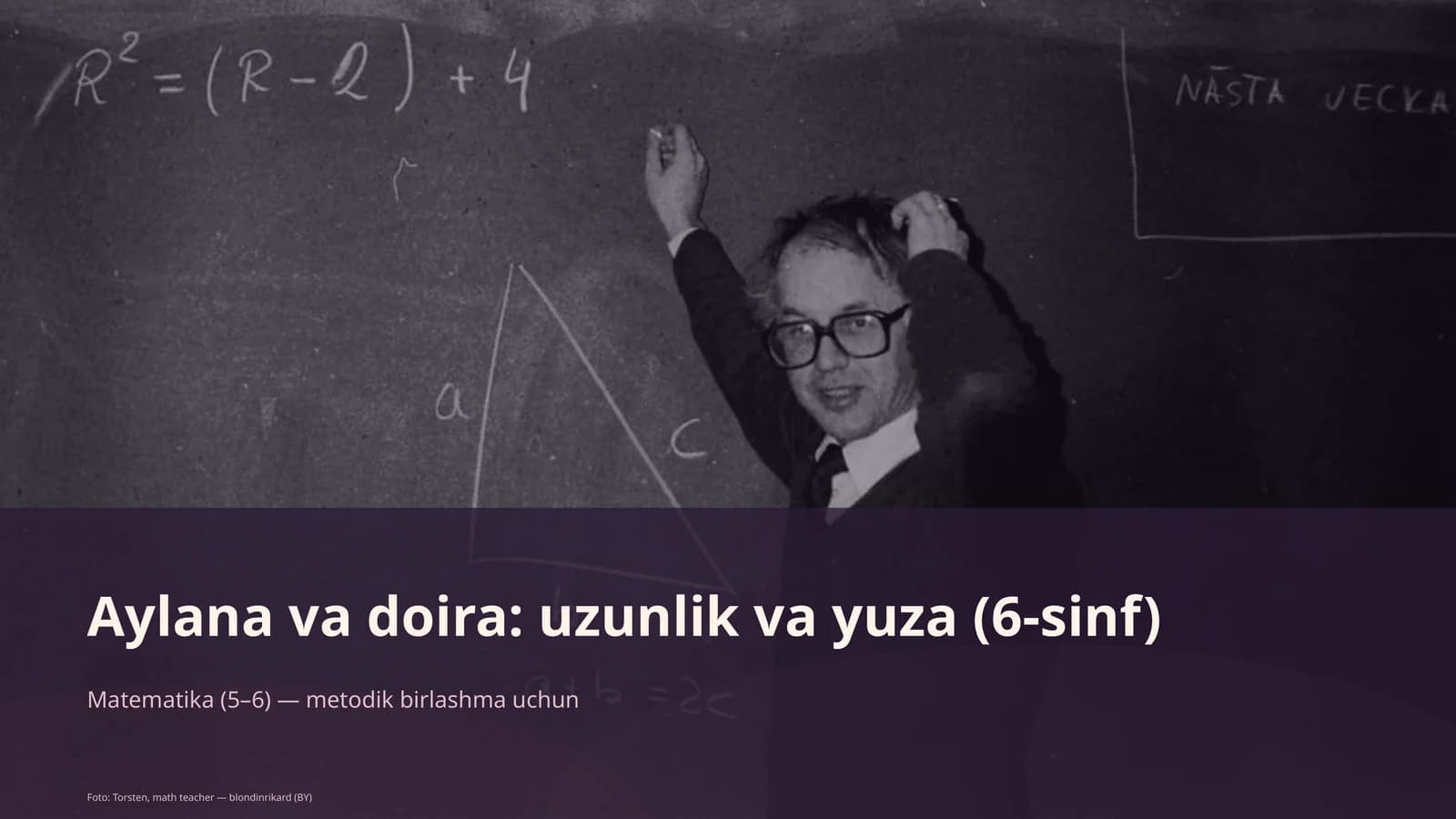 Aylana va doira: uzunlik va yuza (6-sinf)