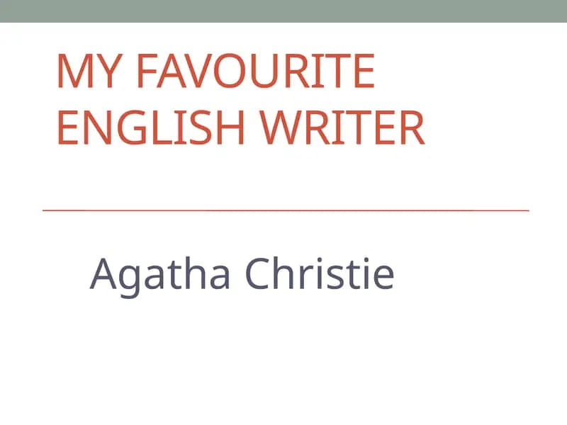Agatha Christie