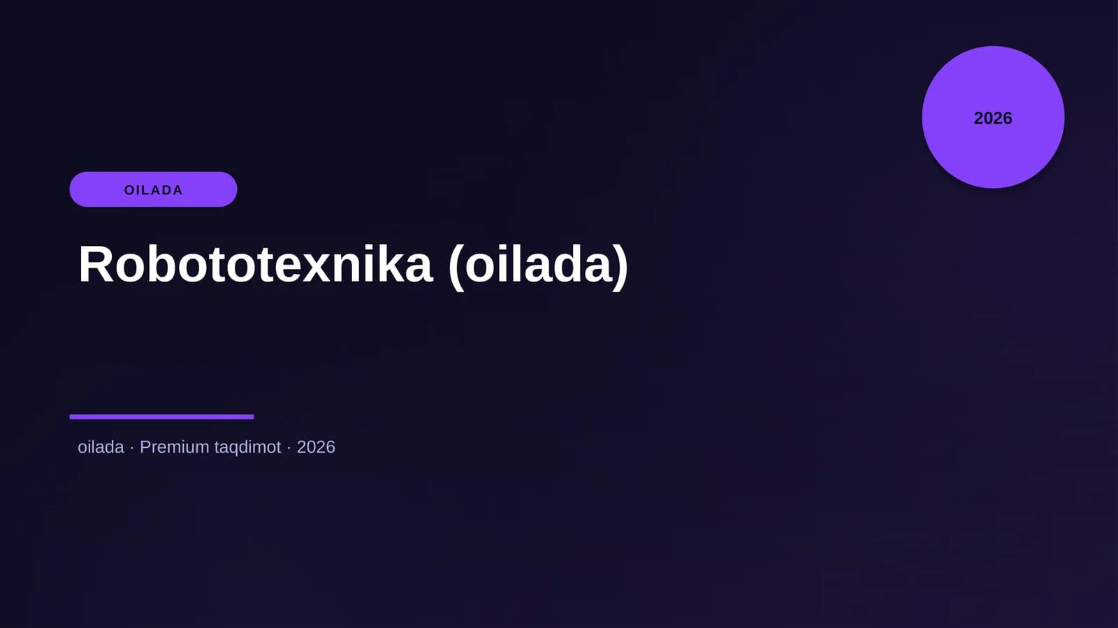 Robototexnika (oilada)