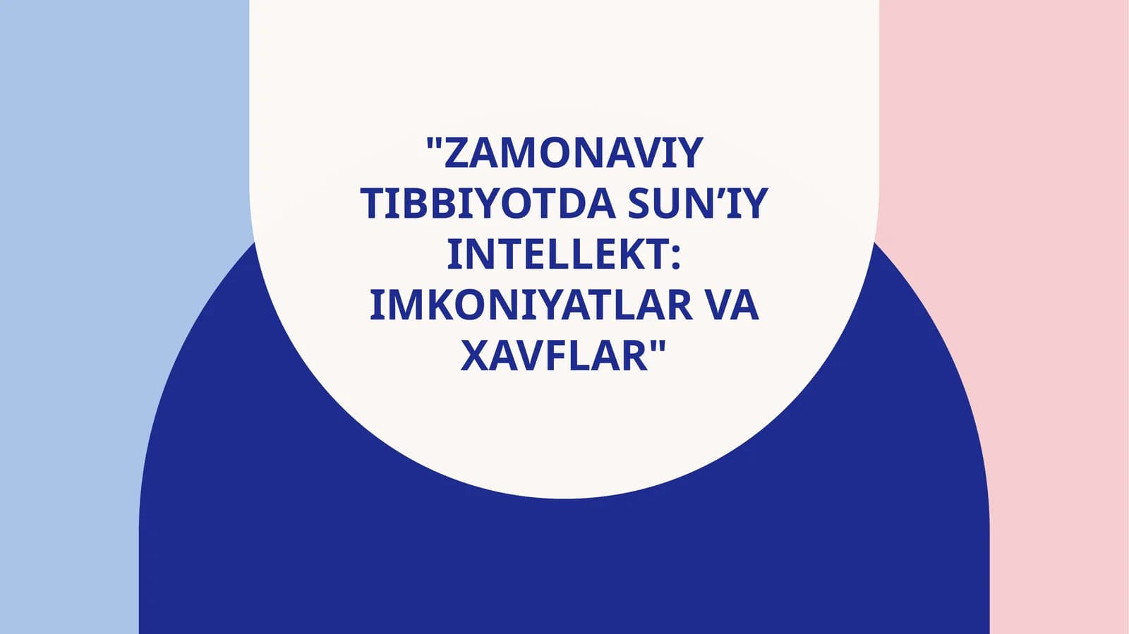 zamonaviy tibbiyotda sun'iy intellekt