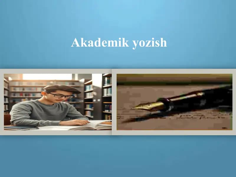 Akademik yozish