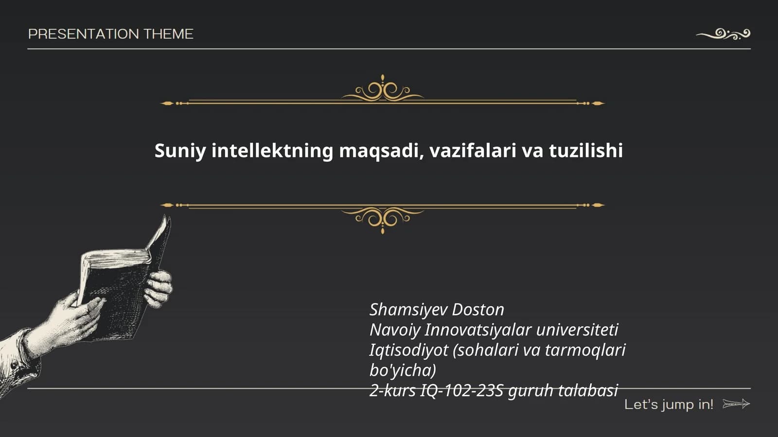 Suniy intellektning maqsadi, vazifalari va tuzilishi