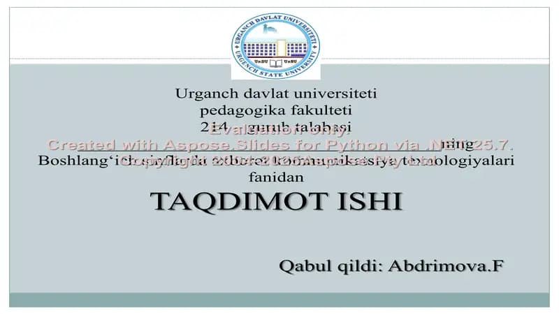 Ulushga koʻra butunni, butunga koʻra ulushni topishga doir masalalarni yechishni oʻrgatishda axborot texnologiyalaridan foydalanishni oʻrgatish
