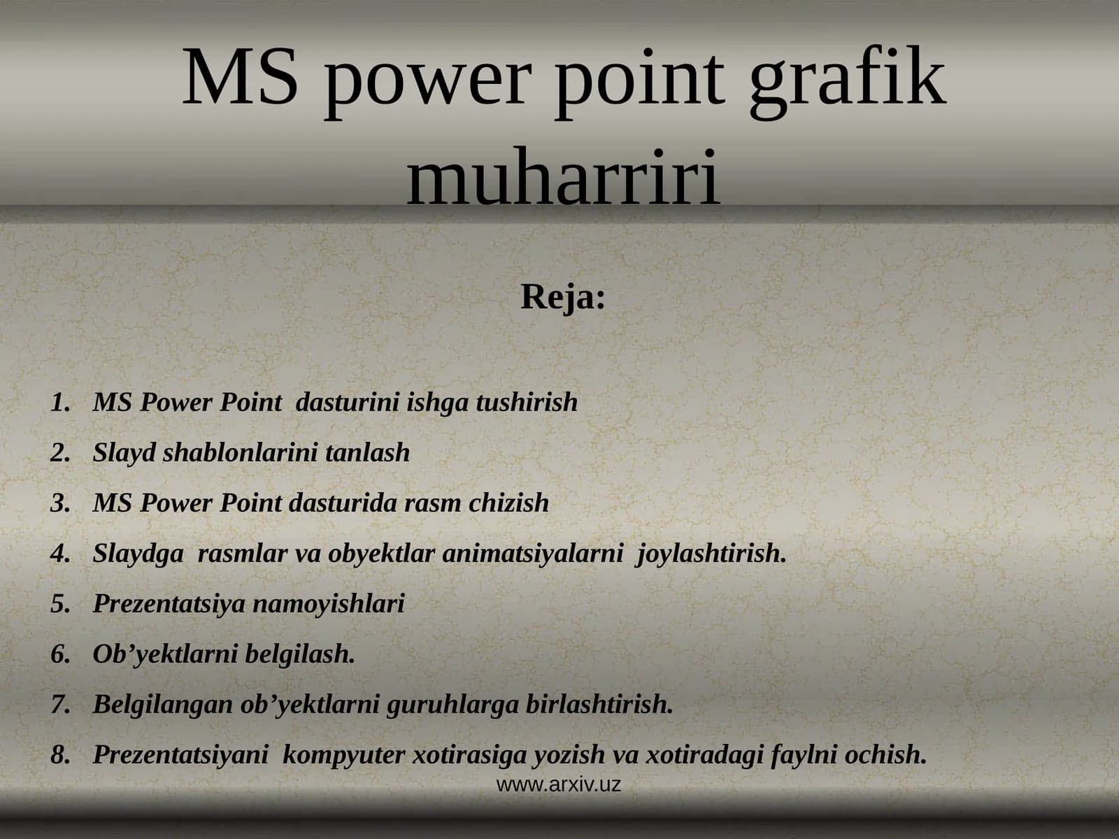 MS power pointgrafikmuharriri