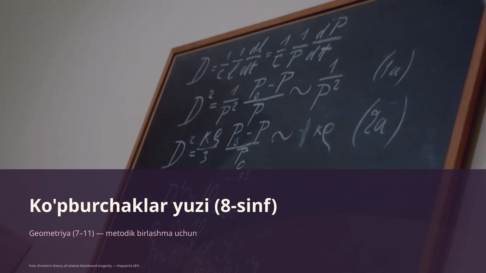 Ko'pburchaklar yuzi (8-sinf)