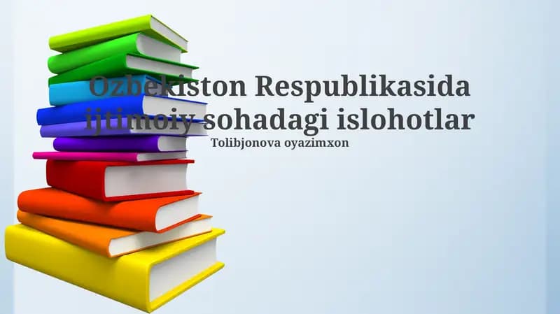 Ta'lim sohasidagi islohotlar