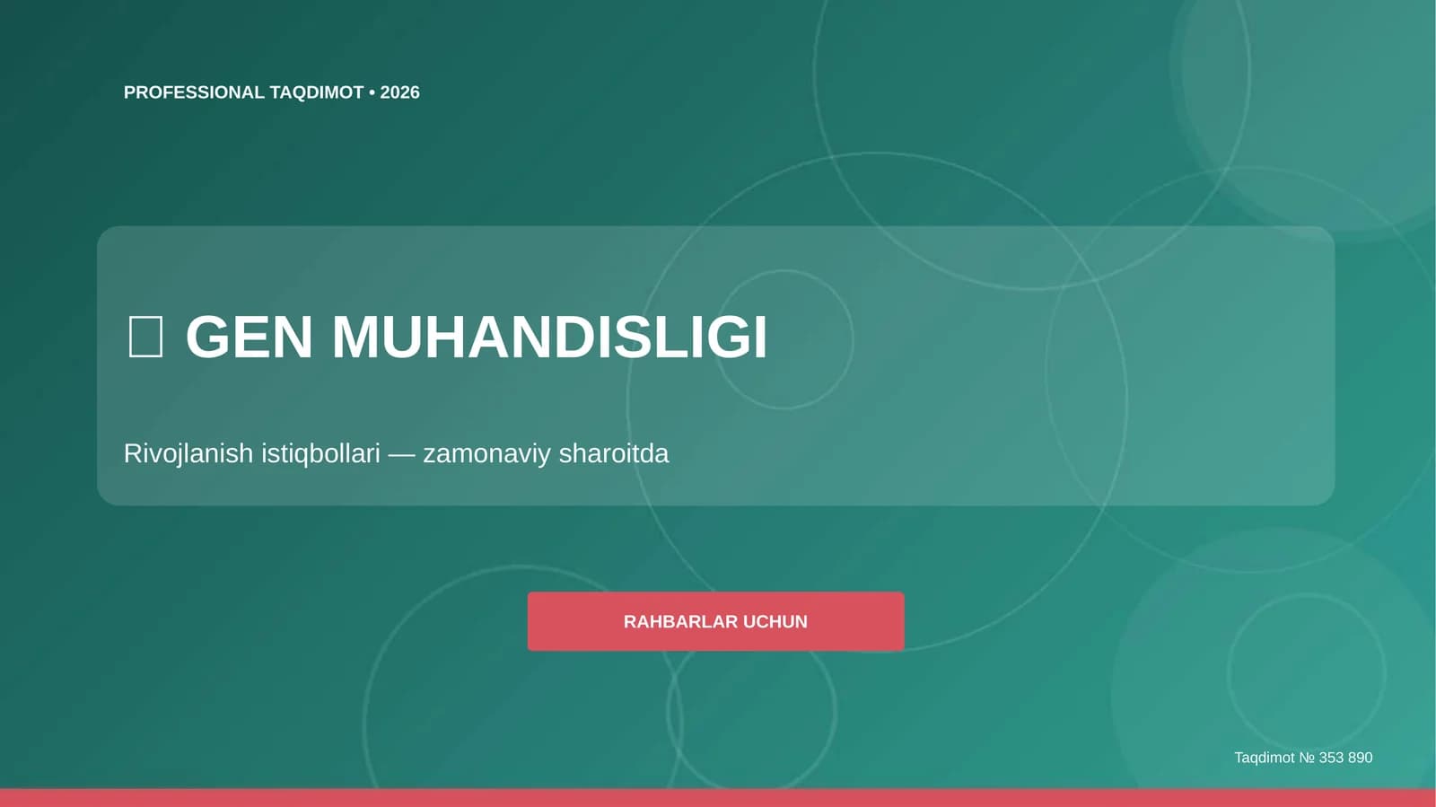 GEN MUHANDISLIGI