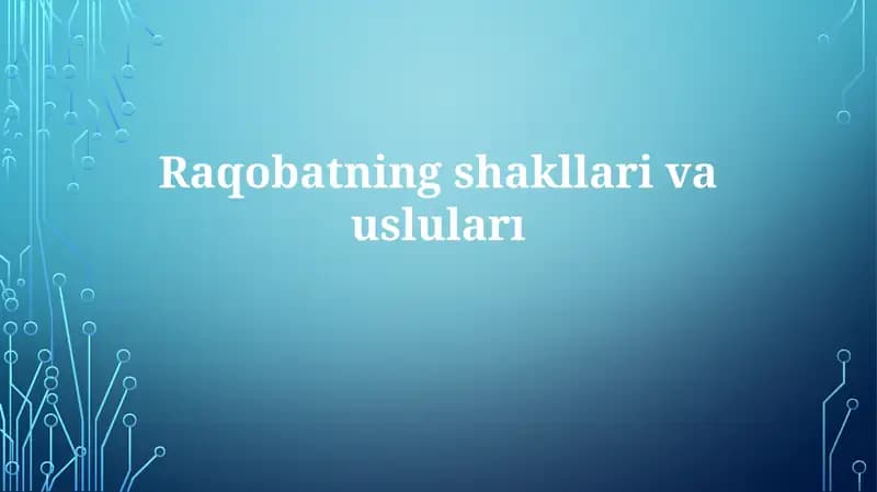 Raqobatningshakllarivausluları