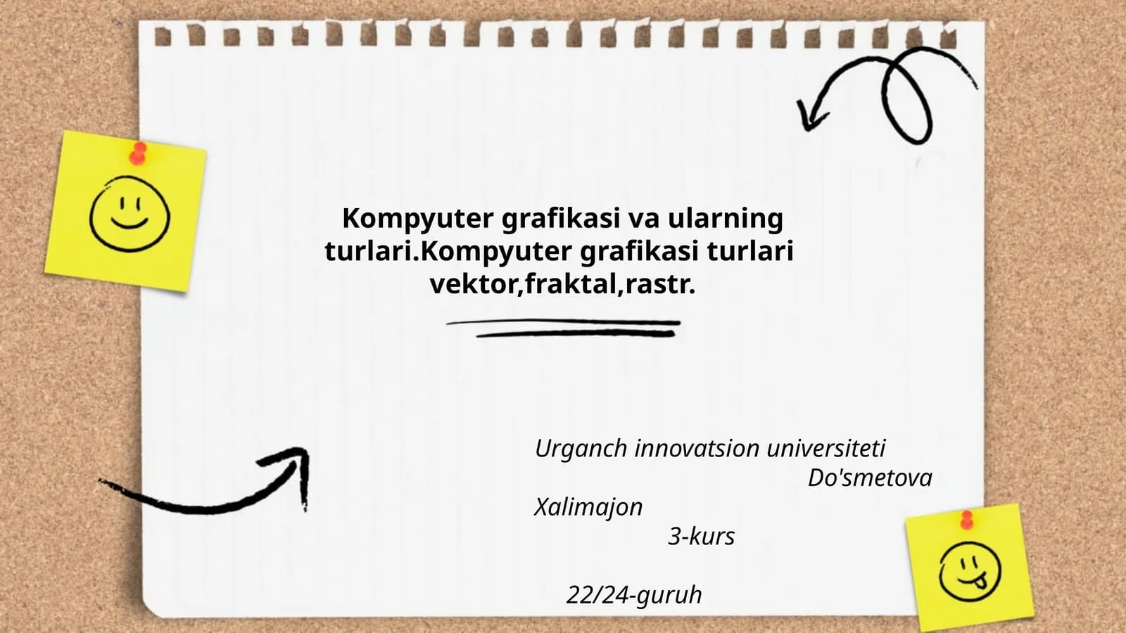 Kompyuter grafikasi va ularning turlari