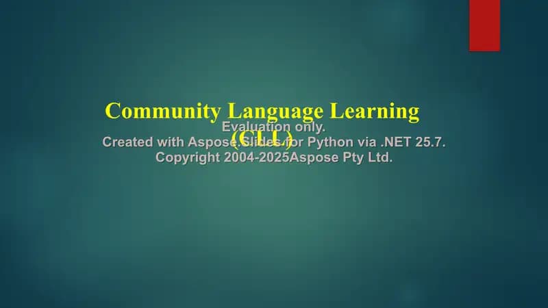 Community Language Learning