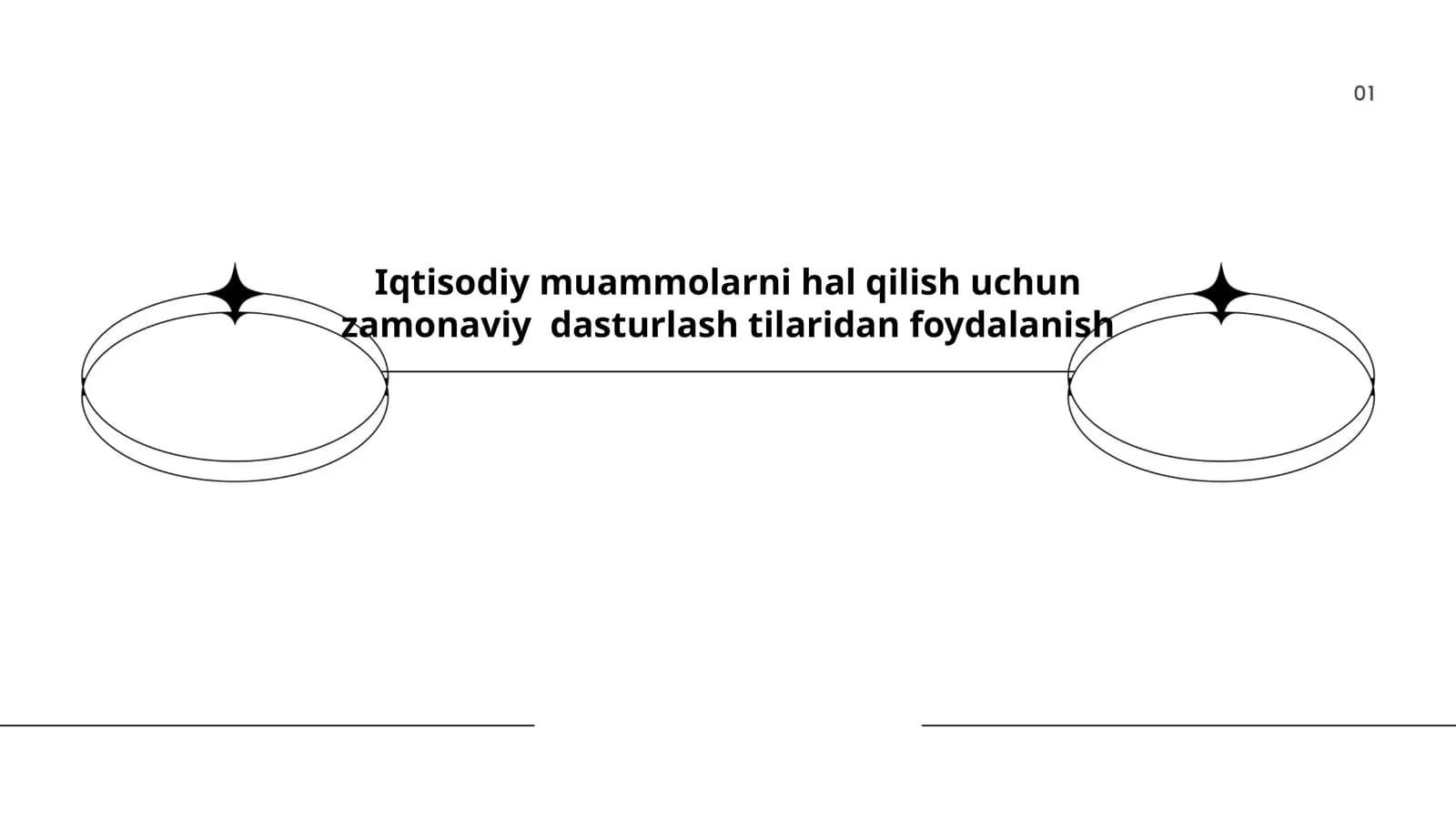 Iqtisodiy muammolarni hal qilish uchun zamonaviy dasturlash tilaridan foydalanish