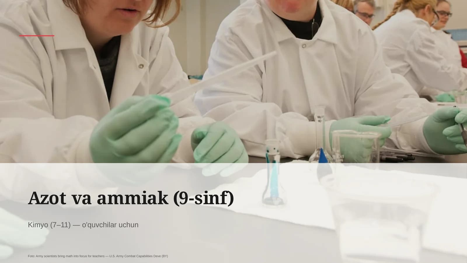Azot va ammiak (9-sinf)