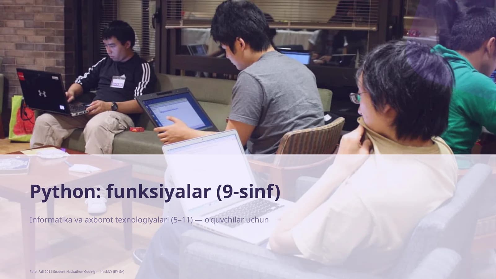 Python: funksiyalar (9-sinf)