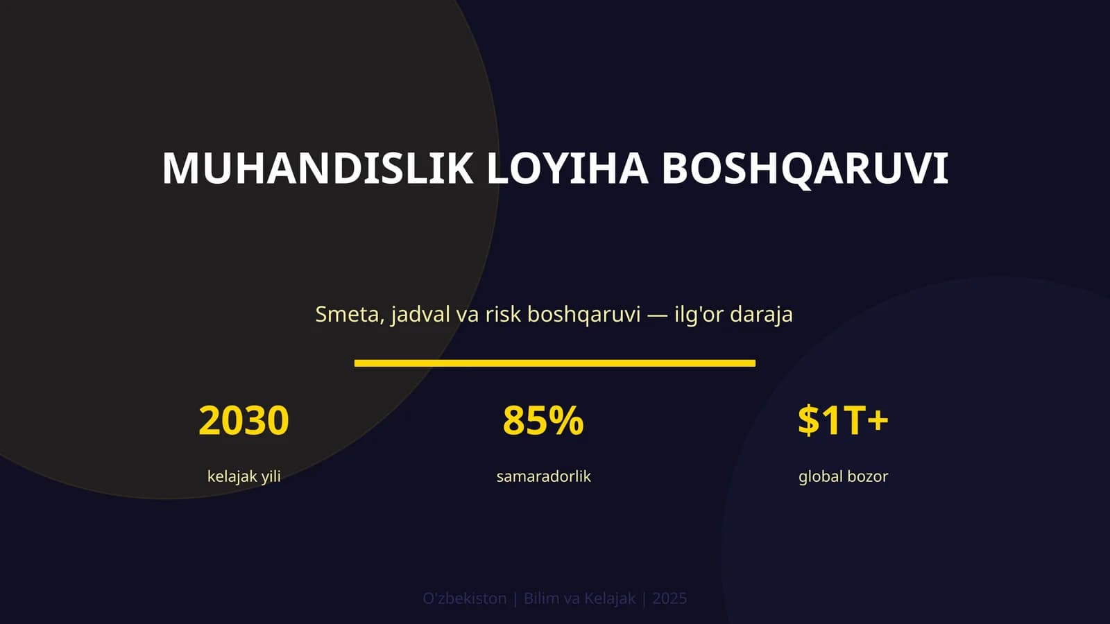 Muhandislik loyiha boshqaruvchi