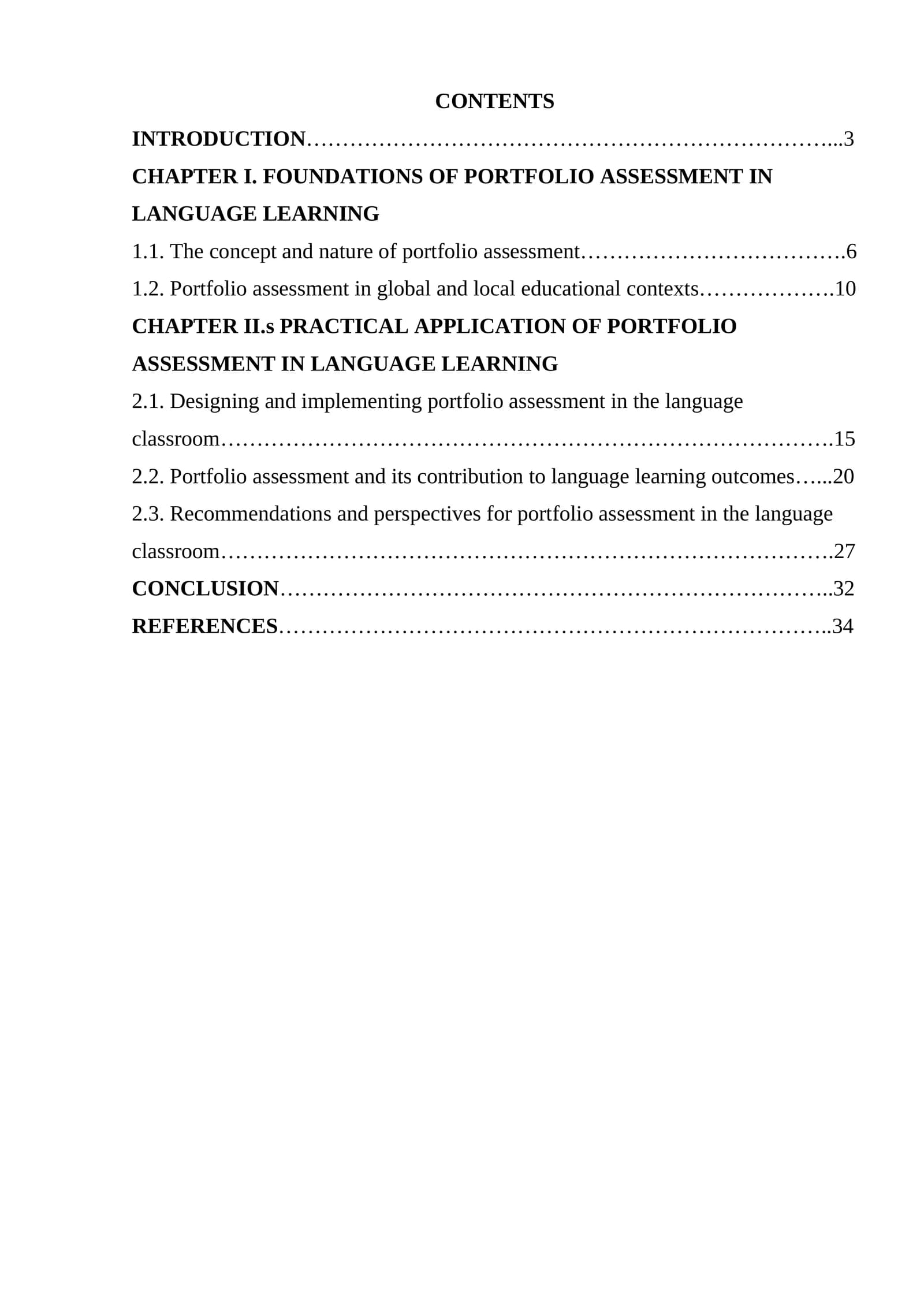 Portfolio Assessment in Language Learning