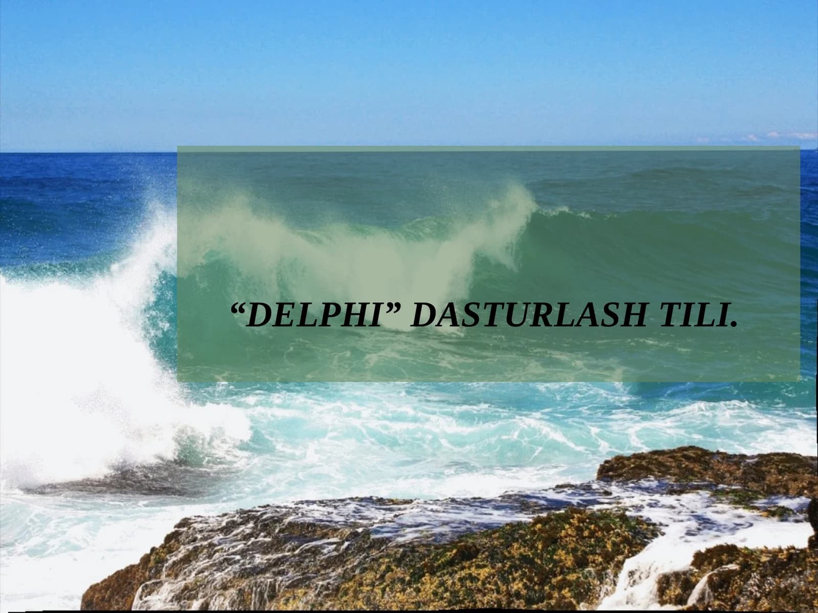 Delphi dasturlash tili