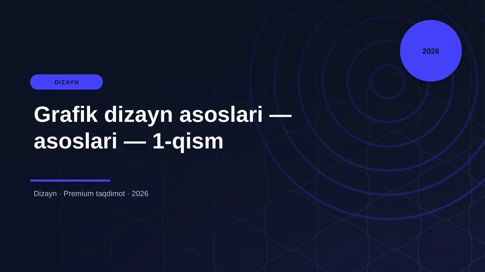 Grafik dizayn asoslari — asoslari — 1-qism