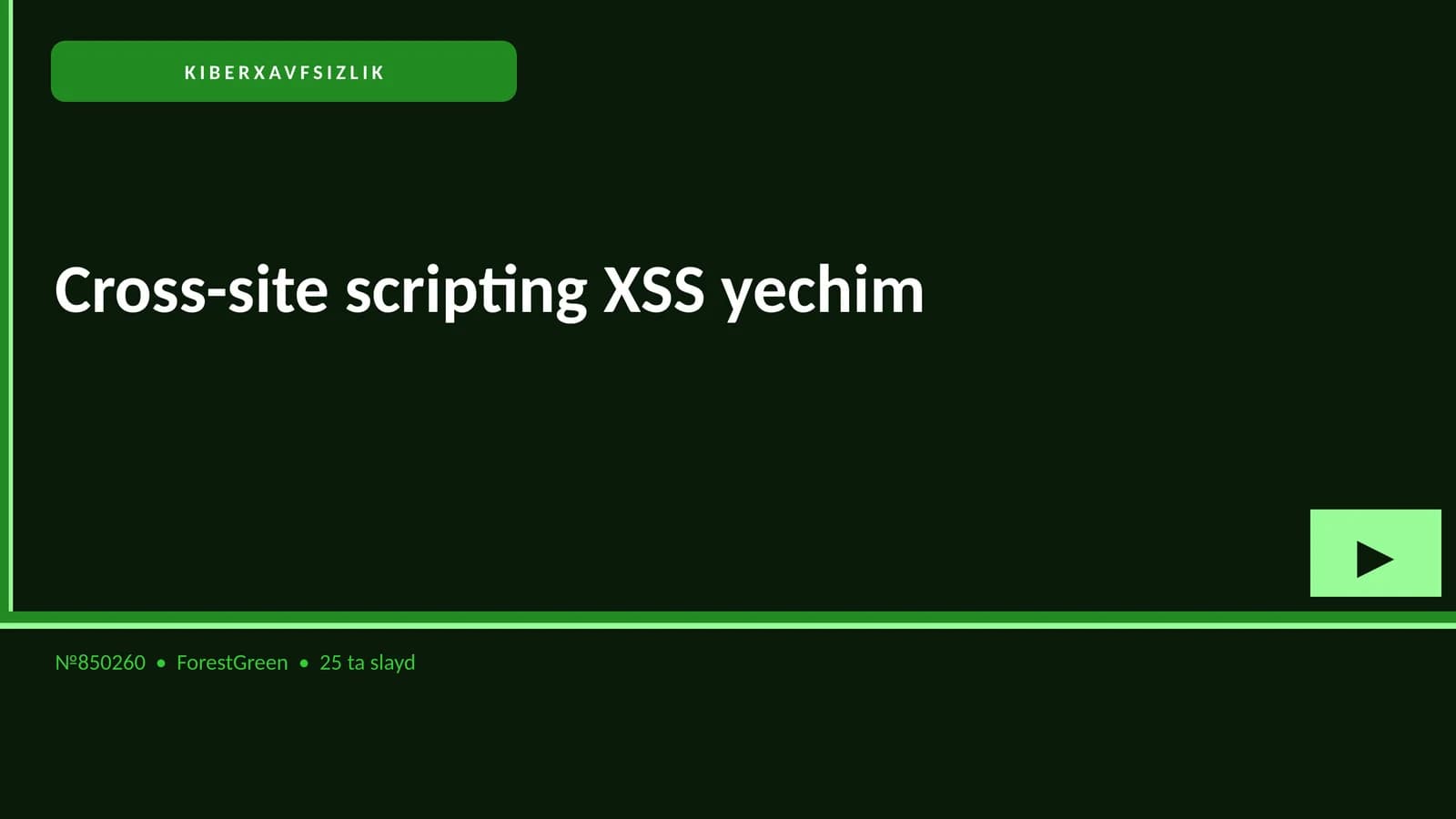 KIBERXAVFSIZLIK