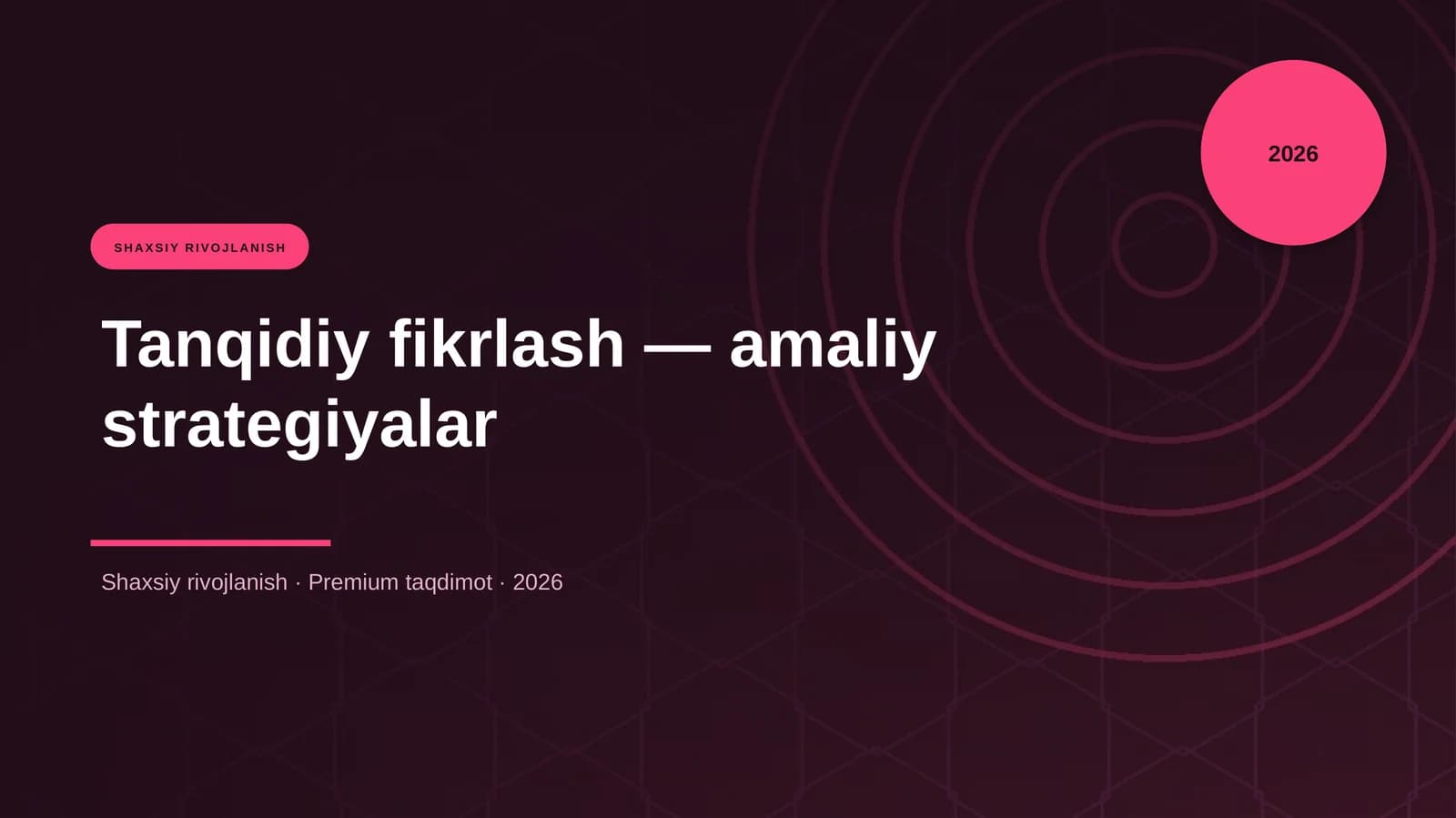 Tanqidiy fikrlash — amaliy strategiyalar