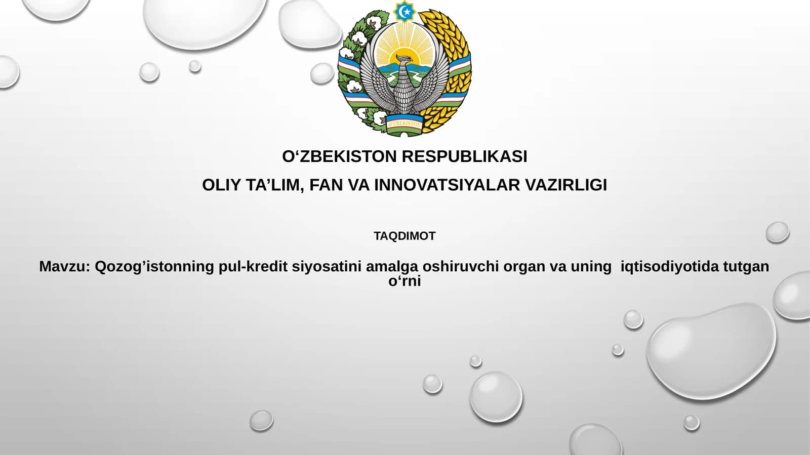 Qozog'istonning pul-kreditsiyo satisi