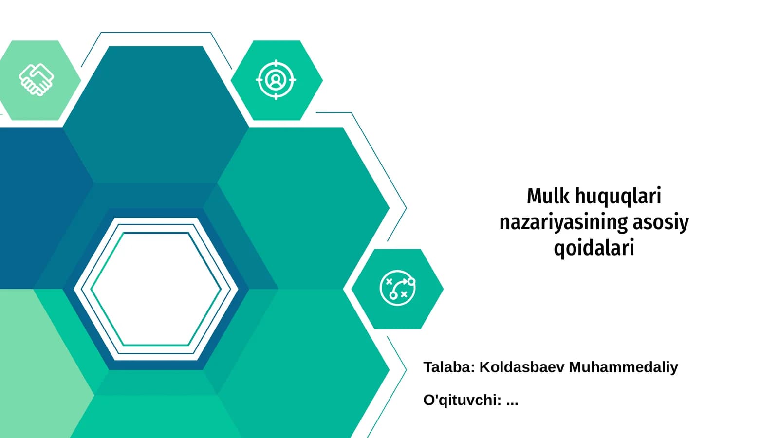 Mulk huquqlari nazariyasining asosiy qoidalari