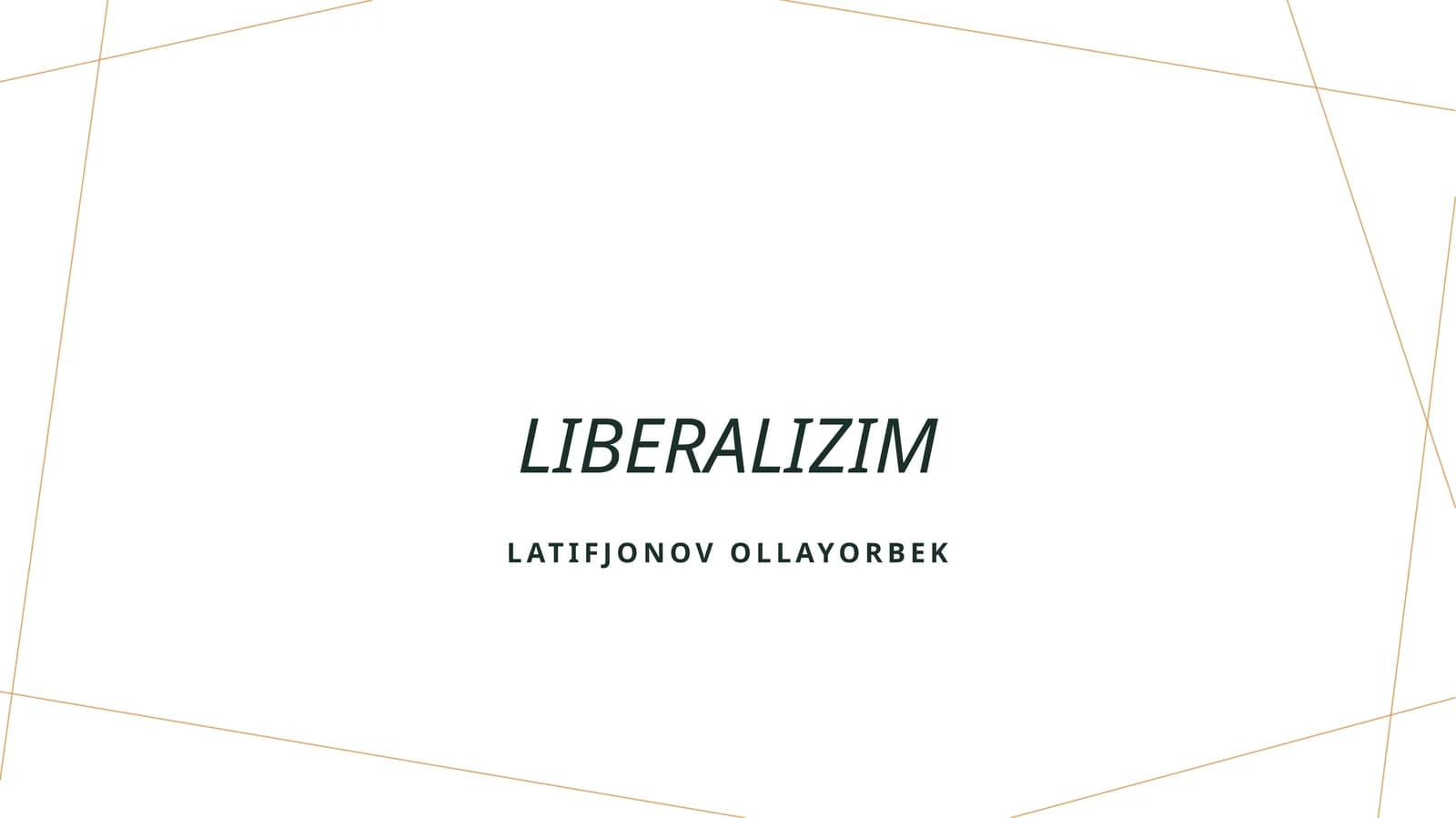 Liberalizim