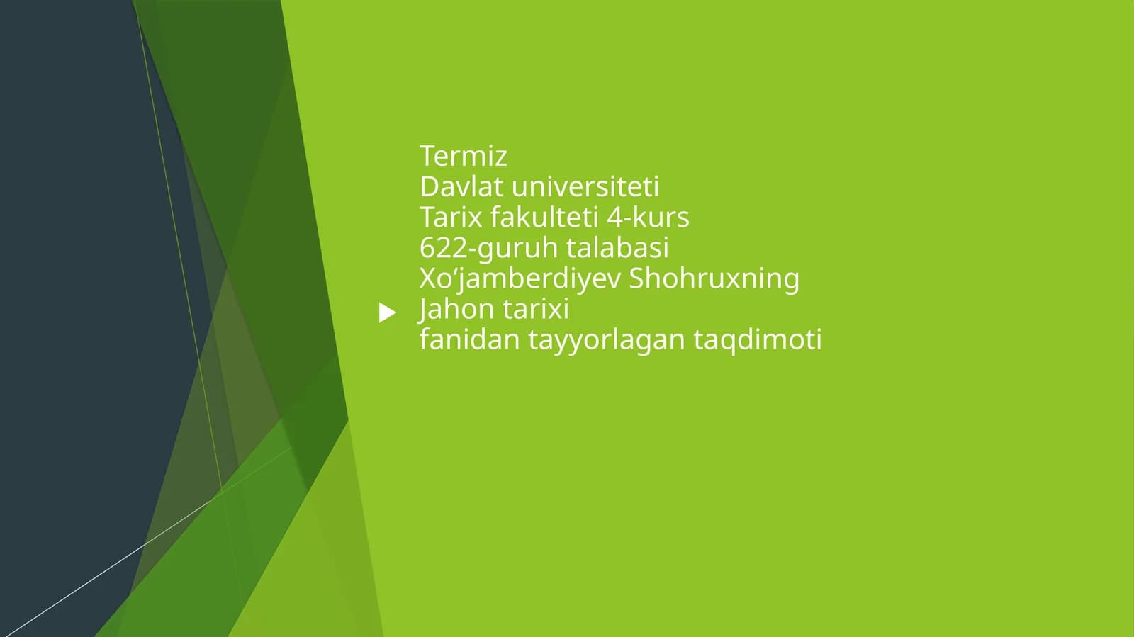 II jahon urishidan kiyingi yillarda AQSH va G‘arbiy Yevropa mamlakatlari.