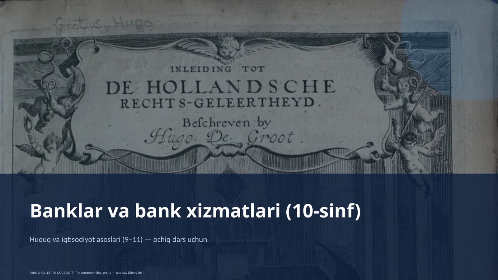 Banklar va bank xizmatlari (10-sinf)